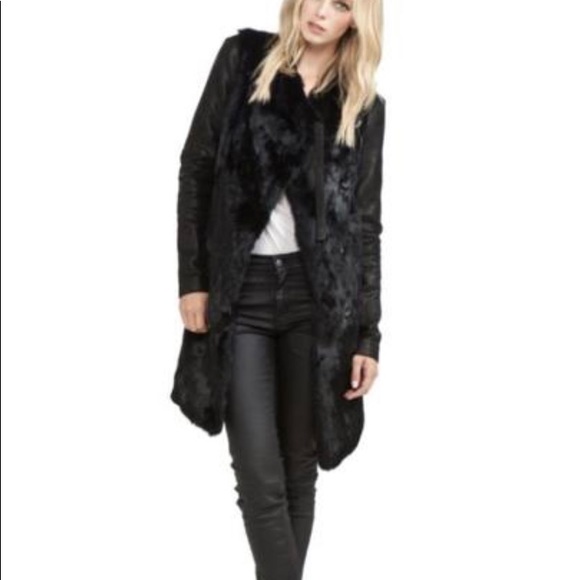 Helmut Lang leather fur coat, P - Picture 1 of 11